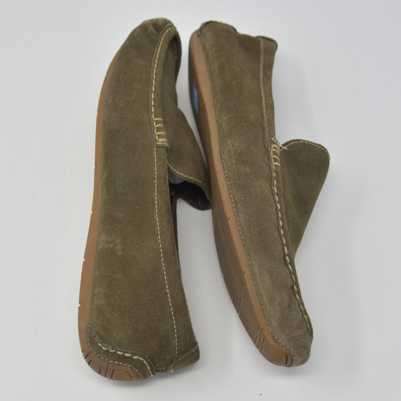 *Cole Haan Sz 11.5M Green Suede Slip On Loafers main image 4